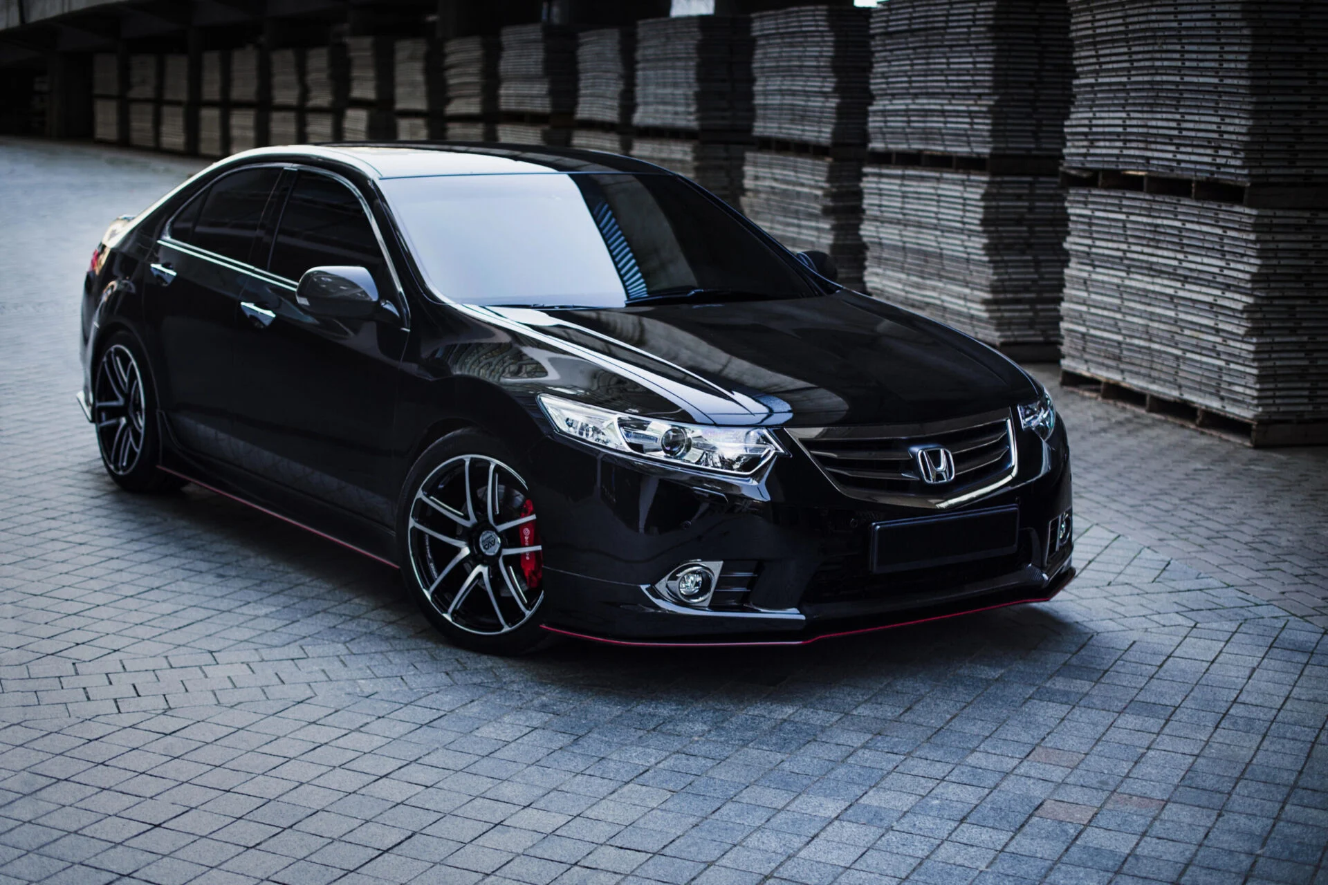 Honda vehicle parked with tinted windows